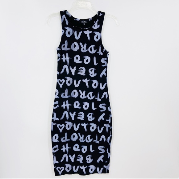 Cotton On Dresses & Skirts - COTTON ON Dress Black Sleeveless Letter
